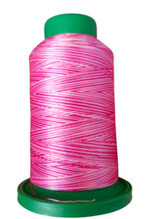 Isacord 40 Poly 1000M/1093YDS Variegated Color 9923 Raspberries & Cream