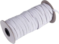 Braided Elastic 1/4" White 70 Yards