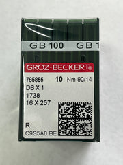 Groz Beckert Needles DBx1/1738/16x257 Size 90/14 10 Pack