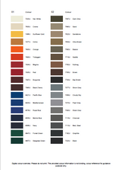 AMANN Outdoor Pro Color Card