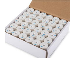 Bobbins AMANN Nylon Style M Tex 70 White 144 per box