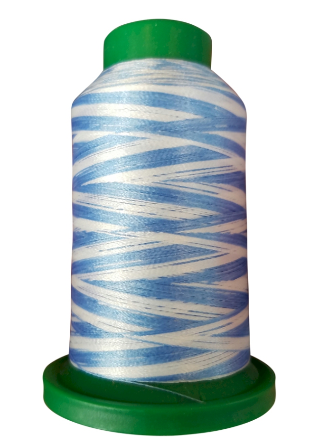 Isacord 40 Poly 1000M/1093YDS Variegated Color 9603 The Blues