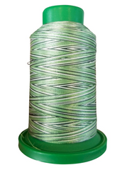 Isacord 40 Poly 1000M/1093YDS Variegated Color 9805 Shades of Grass