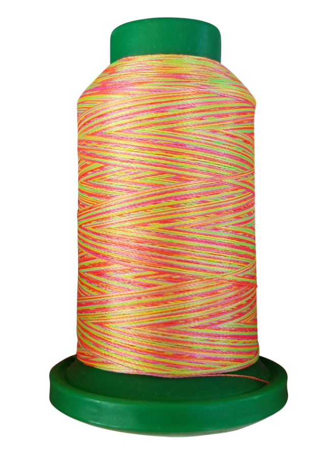Isacord 40 1000M/1093YDS Color 9914 Neon Brights Variegated