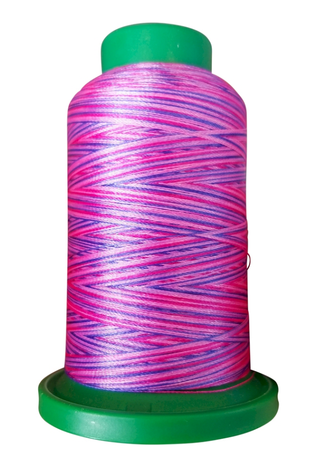 Isacord 40 Poly 1000M/1093YDS Variegated Color 9973 Summer Peonies