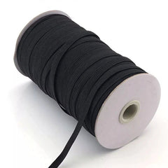 Braided Elastic 1/4" Black 125 Yards