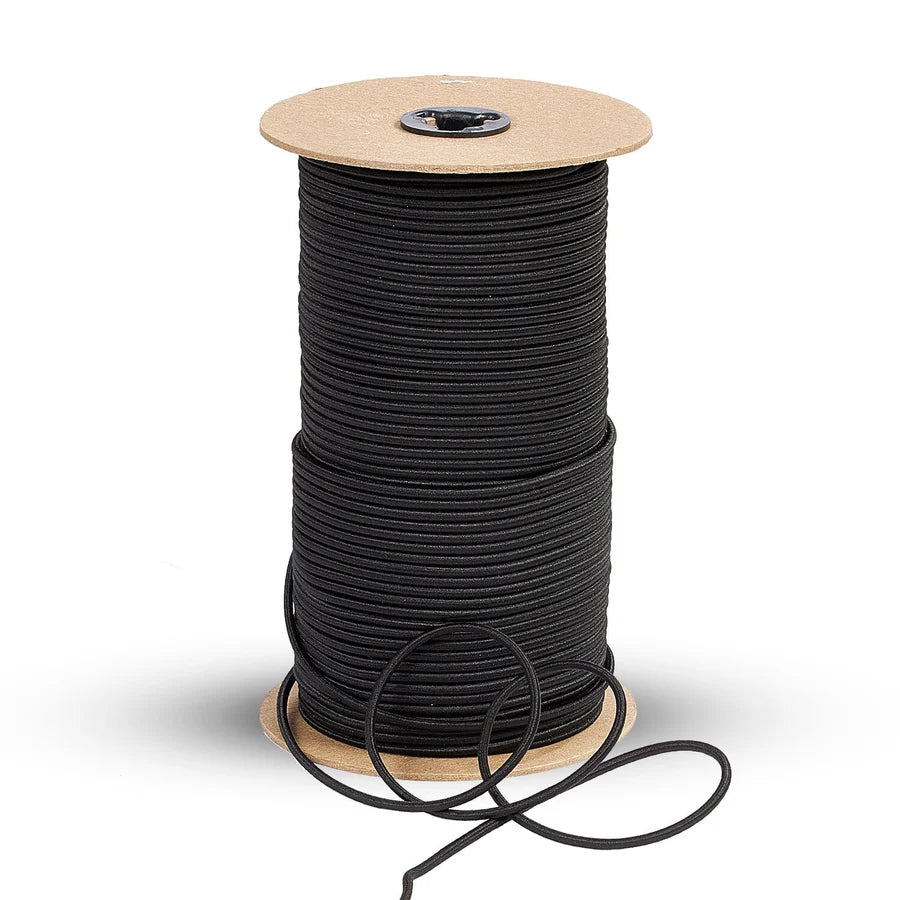 Elastic Cord 1/8" Black 500 Feet