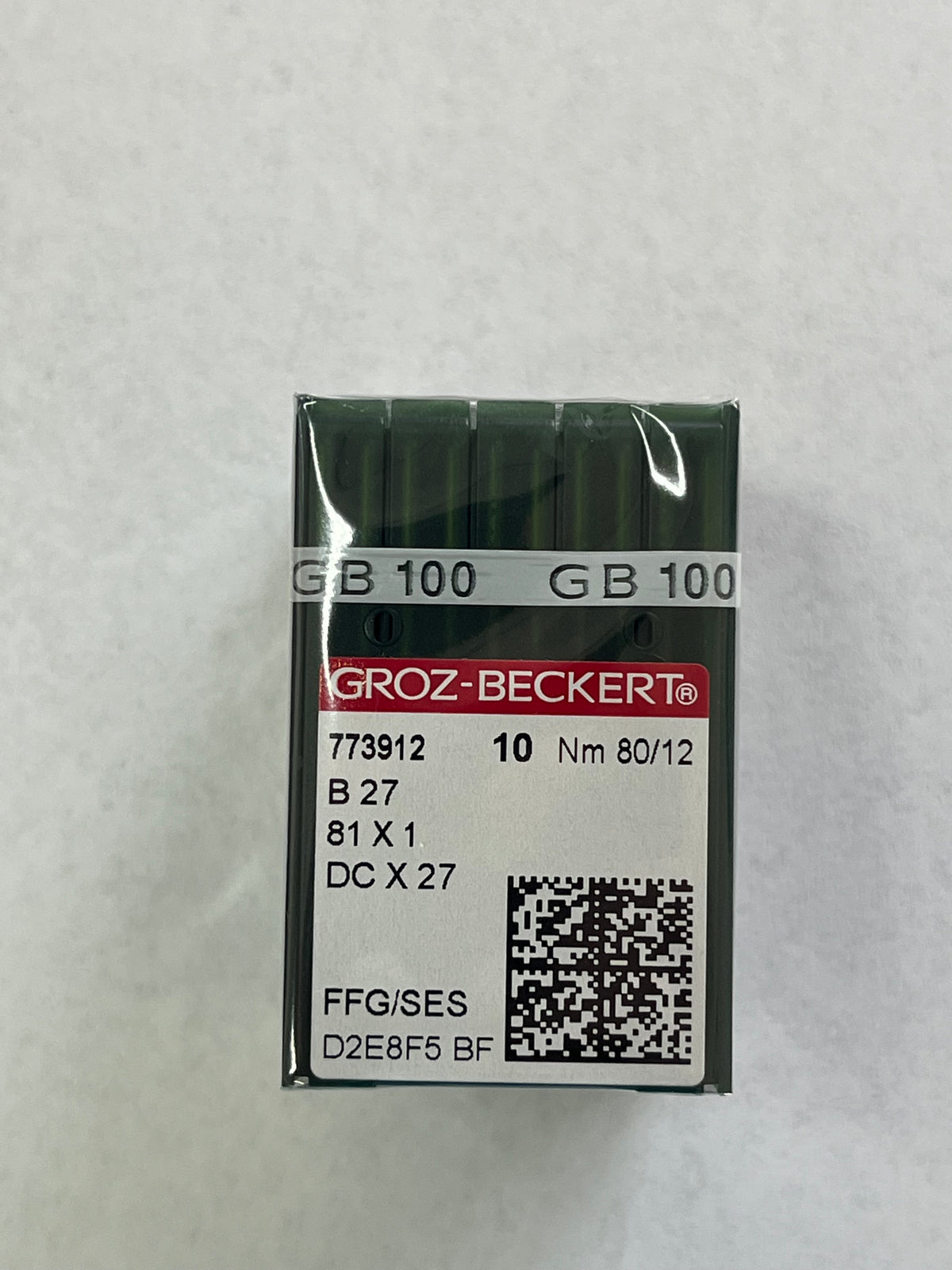 Groz Beckert Needles B27/81X1/DCX27/DCX1 FFG Size 80/12 10 Pack