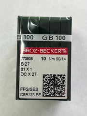 Groz Beckert Needles B27/81X1/DCX27/DCX1 FFG Size 90/14 10 Pack