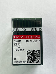 Groz Beckert Needles DBx1/1738/16x257 Size 70/10 10 Pack