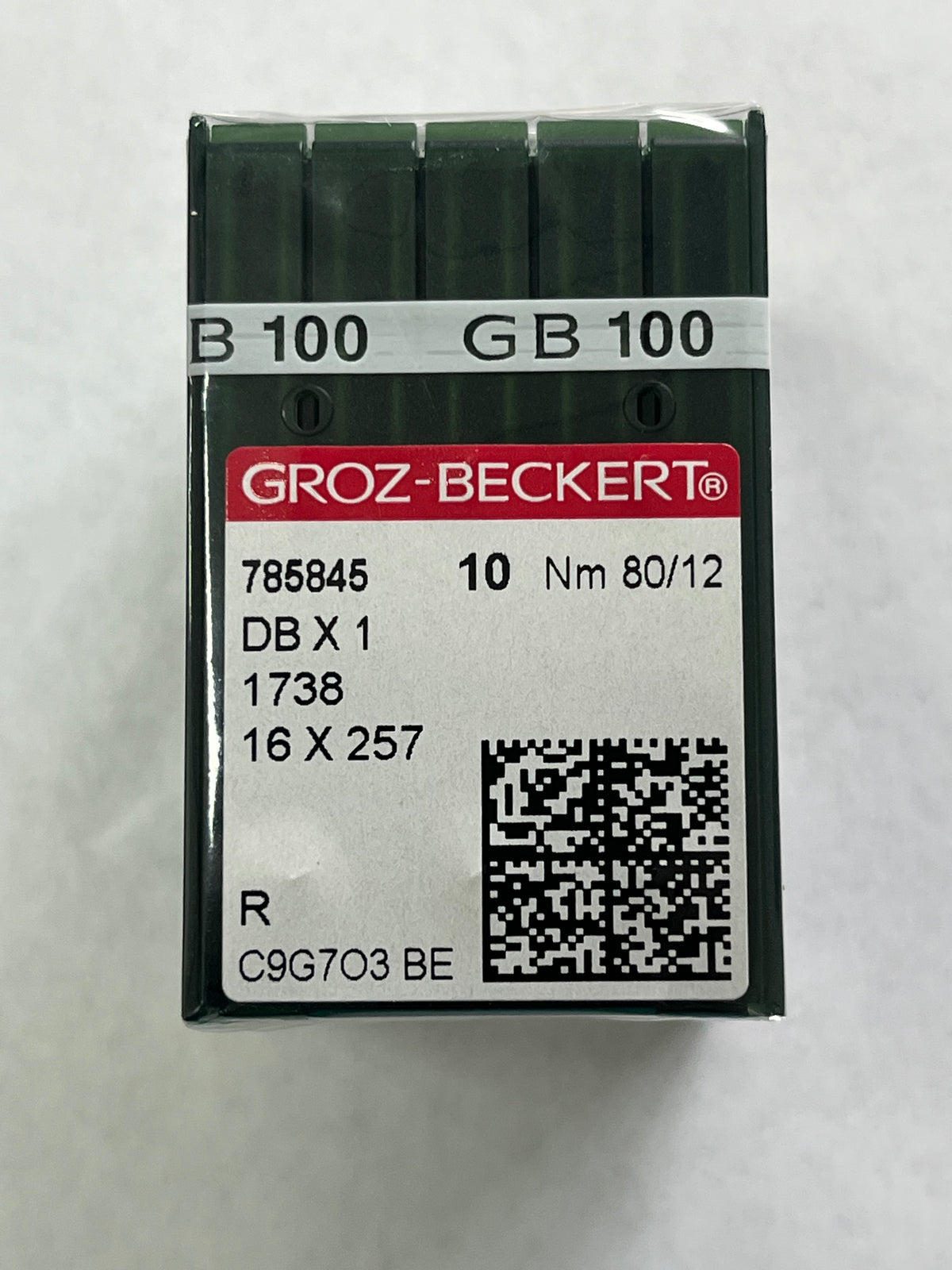 Groz Beckert Needles DBx1/1738/16x257 Size 80/12 10 Pack