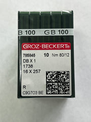 Groz Beckert Needles DBx1/1738/16x257 Size 80/12 10 Pack