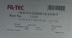 Bobbins USA MADE Fil-Tec Polyester Magnetic Core Style M  White 100 per box