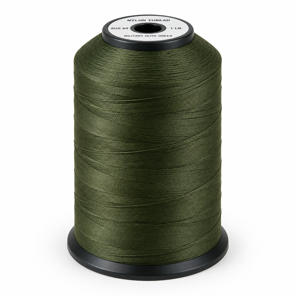 Tex 210 Nylon Foliage Green Thread 1 lb. Spool - B.A.T. Thread